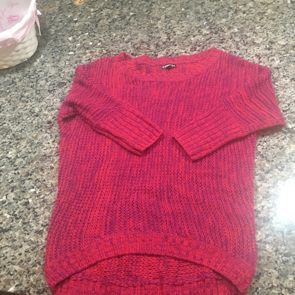Express high low XS sweater